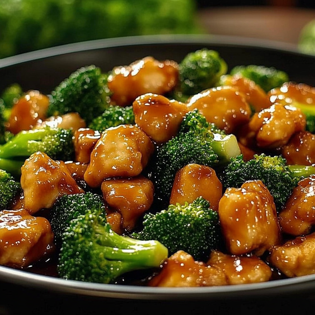 Recipe preparation for Honey Garlic Chicken Broccoli