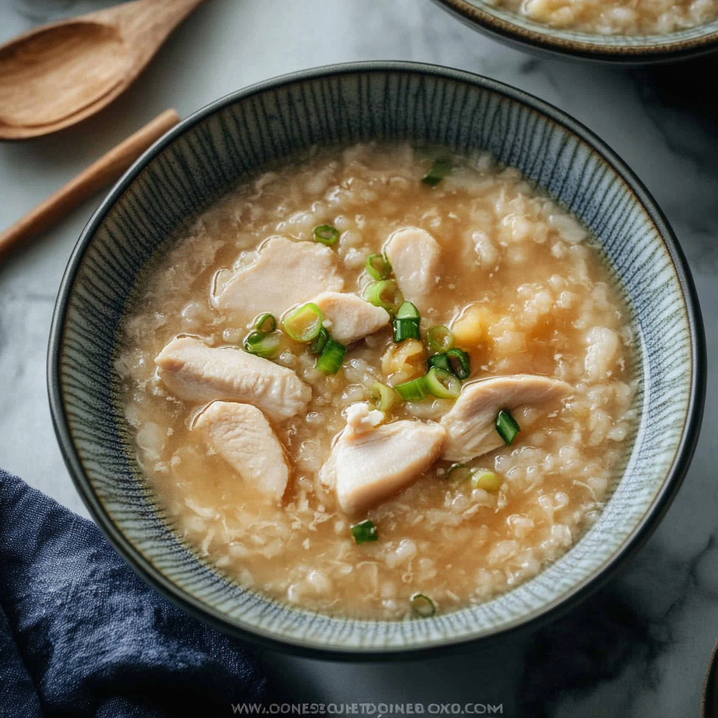 Recipe preparation for Chicken Congee