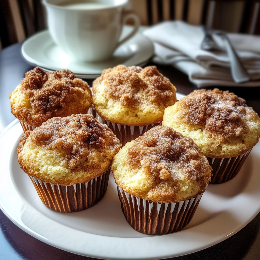 Recipe preparation for Coffee Cake Muffins