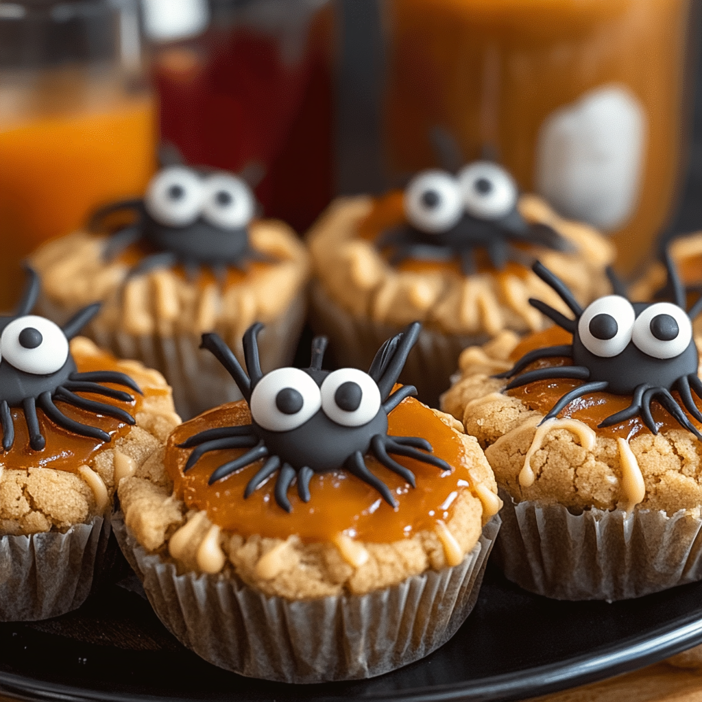 Recipe preparation for Peanut Butter Spider Cookies