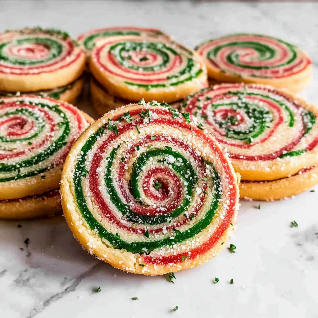 Recipe preparation for Christmas Pinwheel Cookies