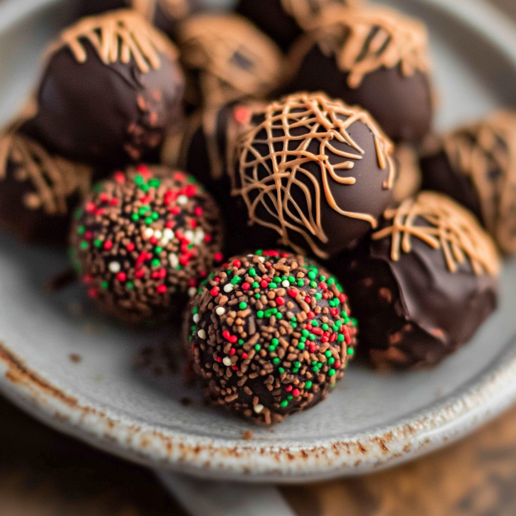 Recipe preparation for 5 Ingredient Amaretto Truffles