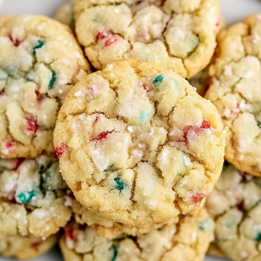 Recipe preparation for Christmas Gooey Butter Cookies