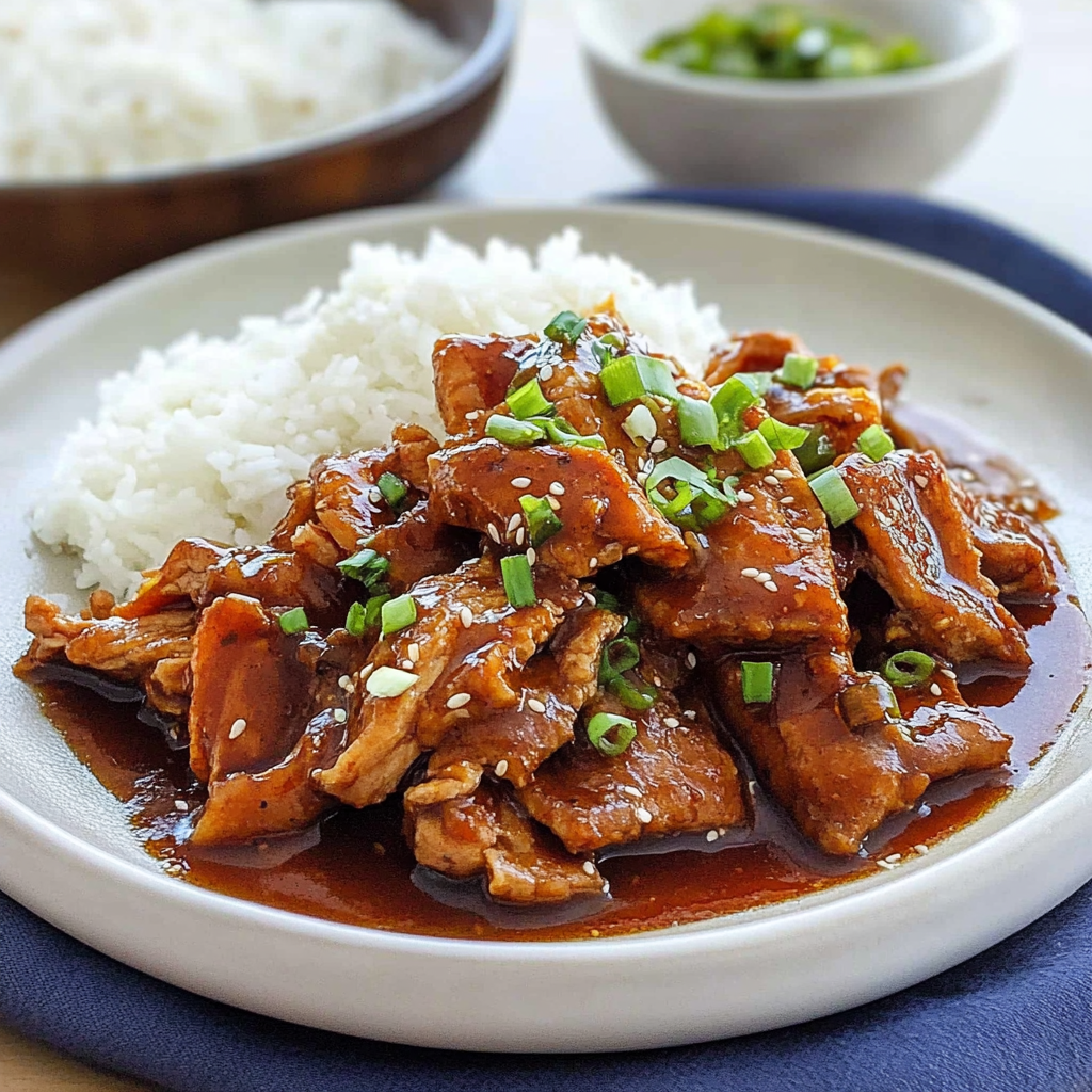 Recipe preparation for Korean BBQ Pork