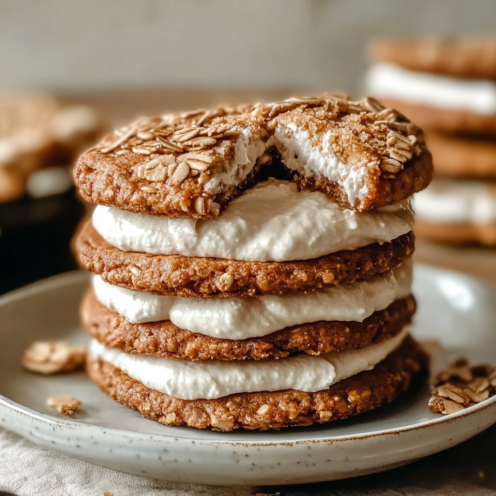 Recipe preparation for Oatmeal Cream Pies