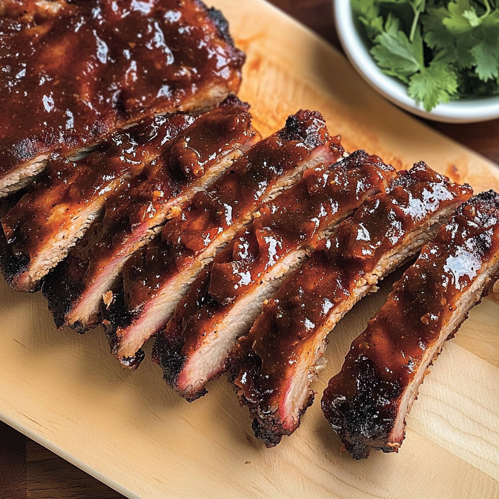 Recipe preparation for Apple Butter BBQ Ribs Recipe
