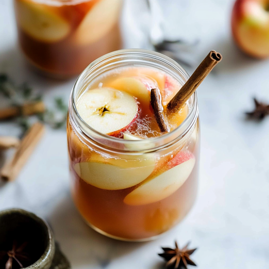 Recipe preparation for Apple Cider Sangria Recipe