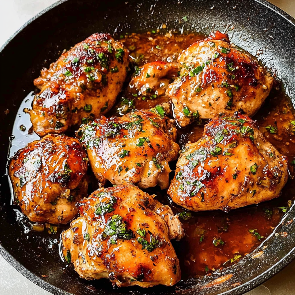 Recipe preparation for Apple Cider Glazed Chicken Recipe