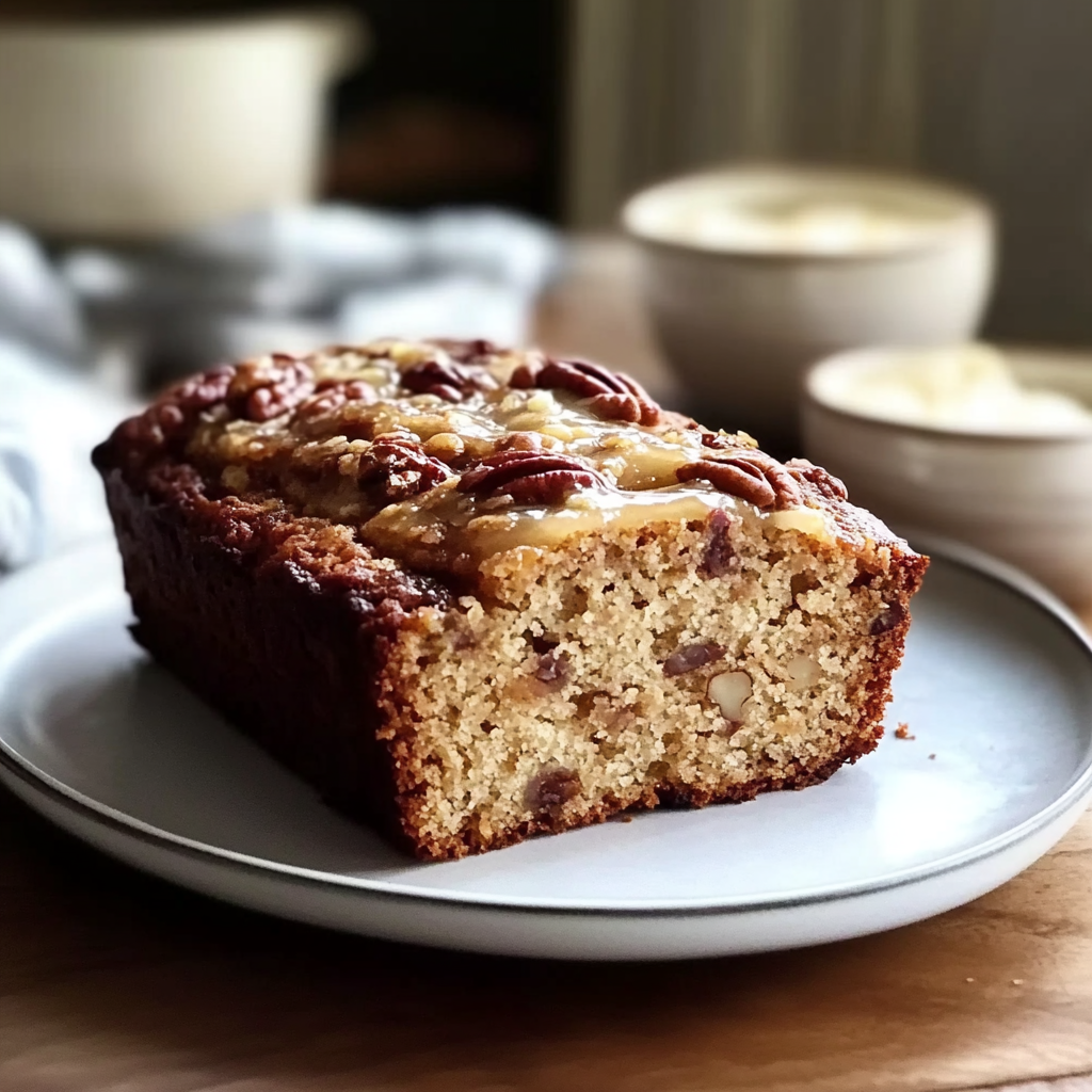 Recipe preparation for Alabama Pecanbread