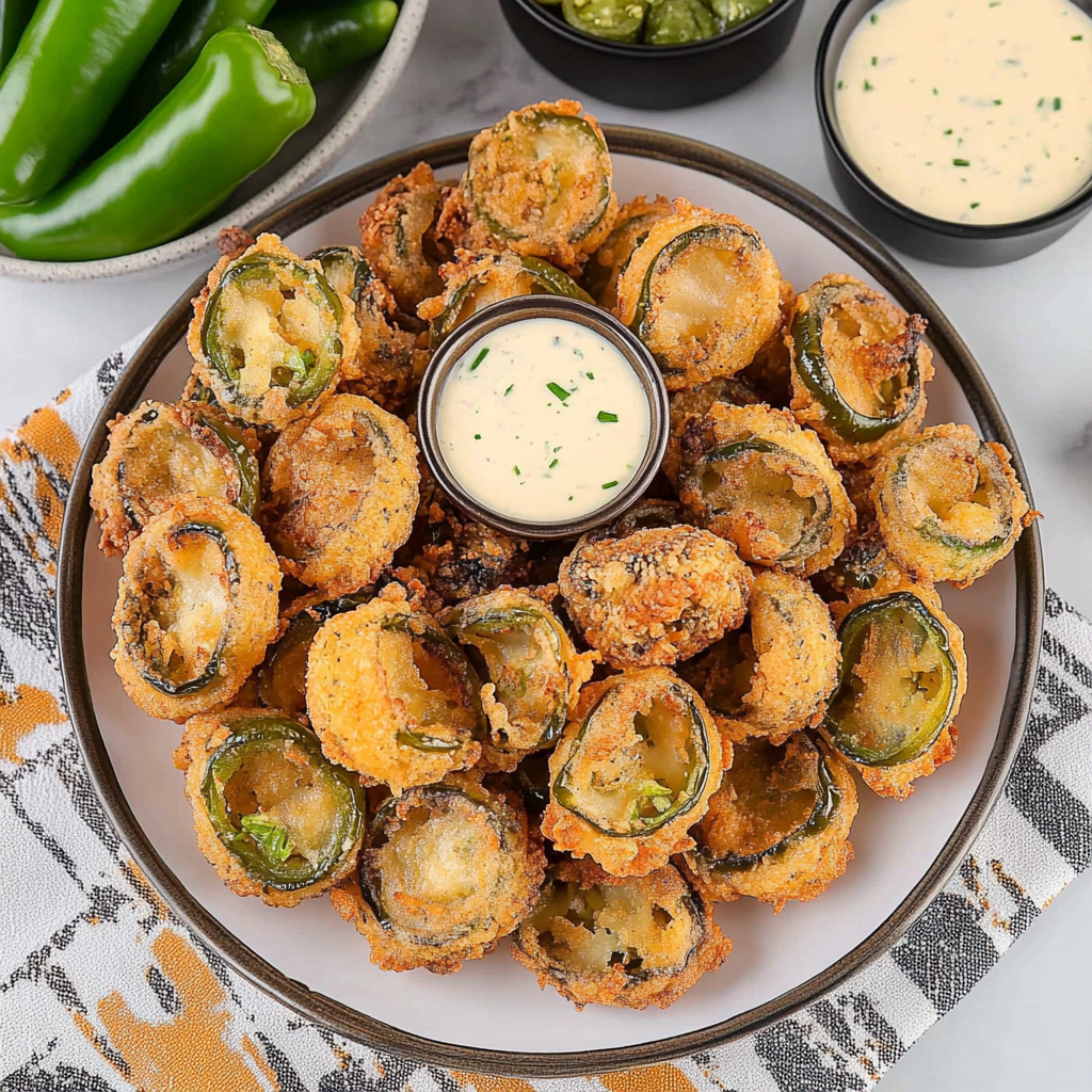 Recipe preparation for Deep Fried Jalapeños