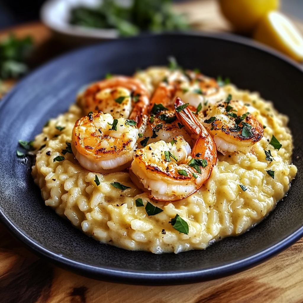 Recipe preparation for Lemon Butter Lobster Risotto