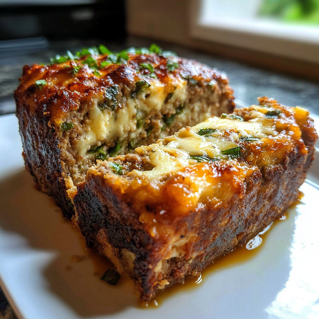 Recipe preparation for Smoky Jalapeno Popper Meatloaf