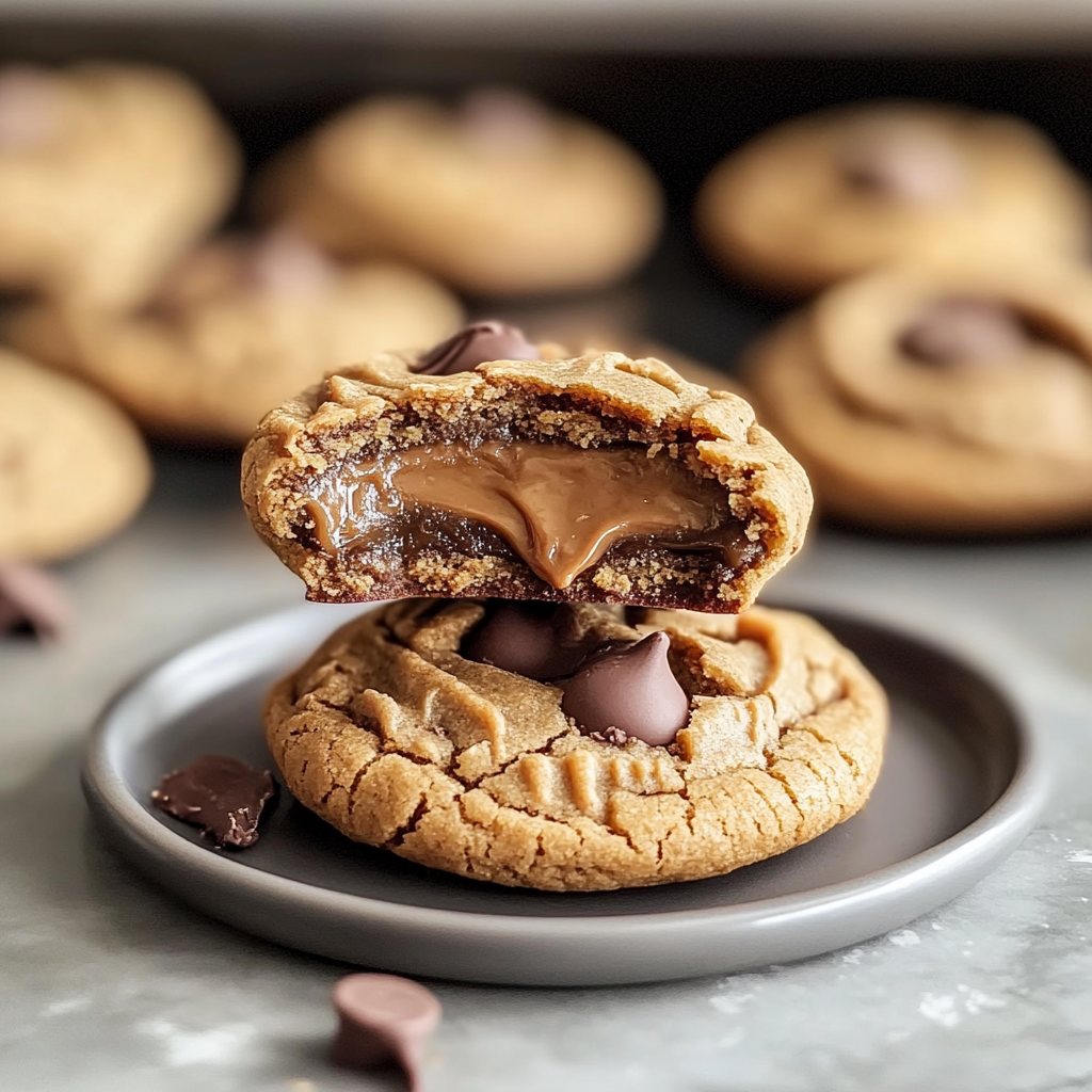 Recipe preparation for Peanut Butter Cup Cookies