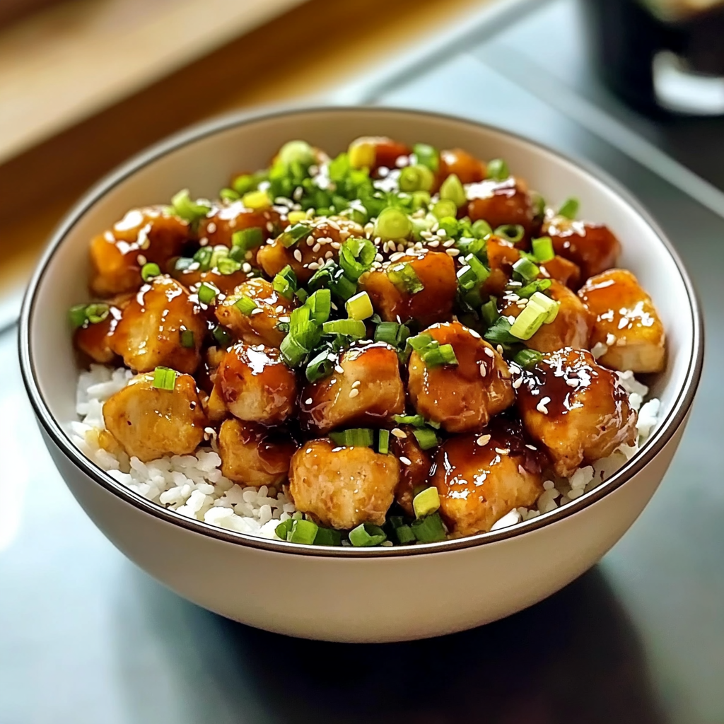 Recipe preparation for Hot Honey Chicken Bowls