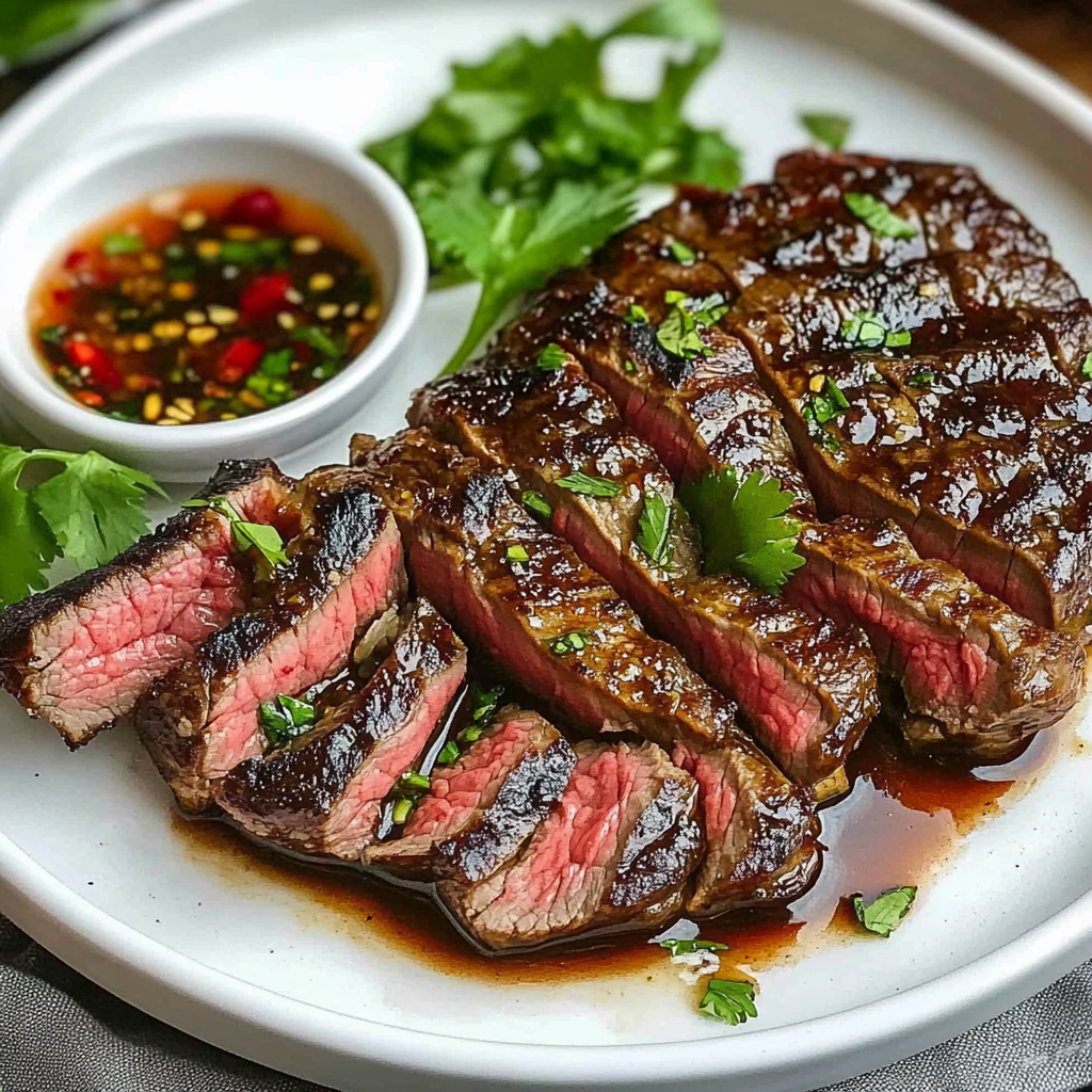 Recipe preparation for Crying Tiger Beef