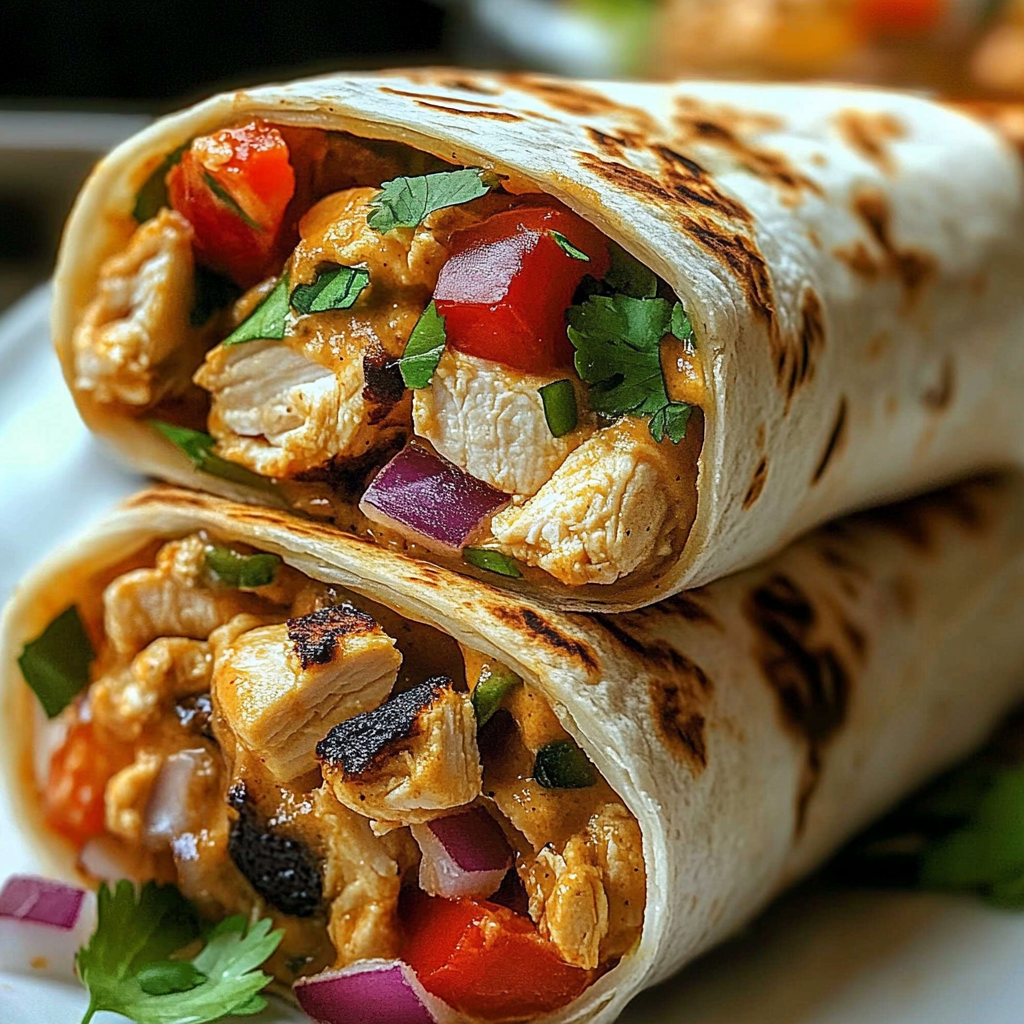 Recipe preparation for Chipotle Ranch Grilled Chicken Burrito