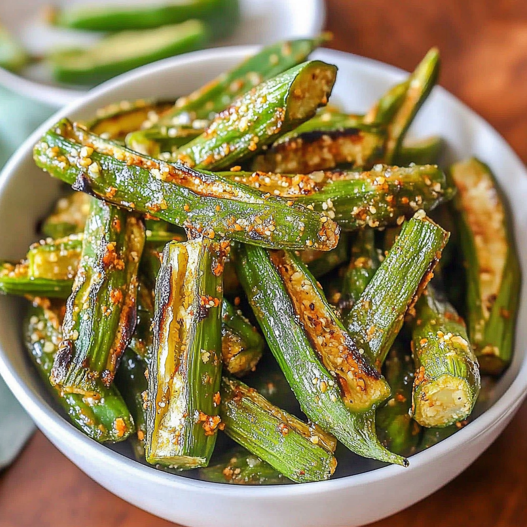 Recipe preparation for Air Fryer Okra