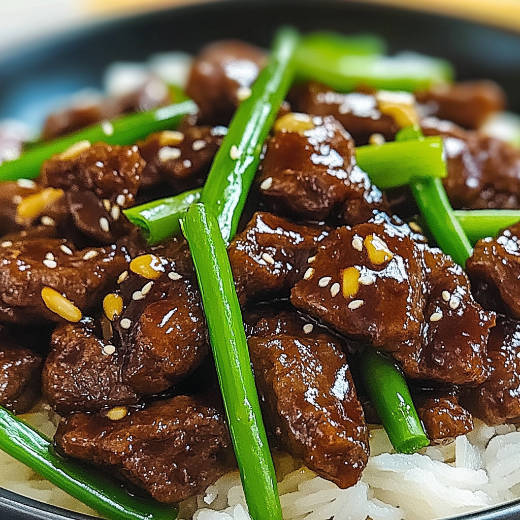 Recipe preparation for Easy Mongolian Beef Recipe for Dinner