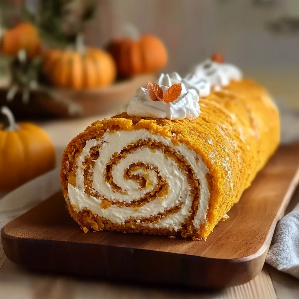 Recipe preparation for Pumpkin Roll