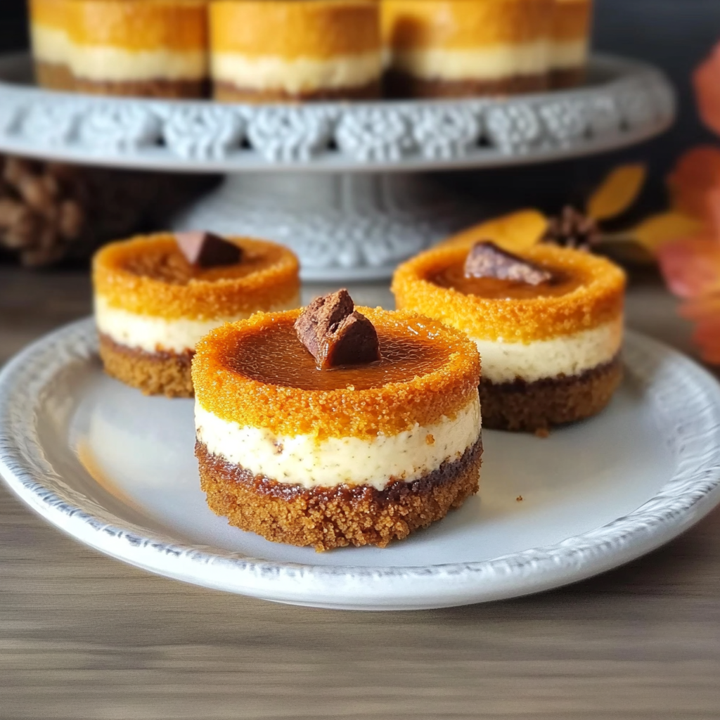 Recipe preparation for Mini Pumpkin Cheesecakes: A Cozy Fall Delight