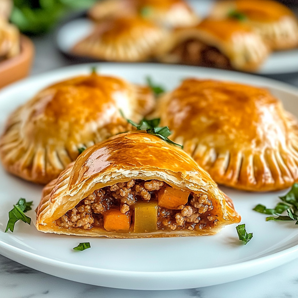 Recipe preparation for Easy Homemade Ground Beef Empanadas