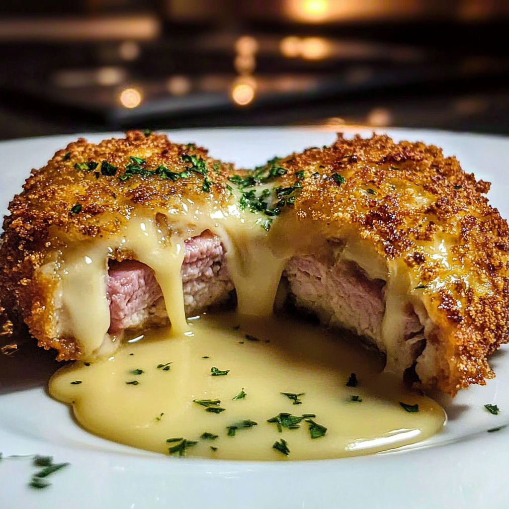 Recipe preparation for Chicken Cordon Bleu