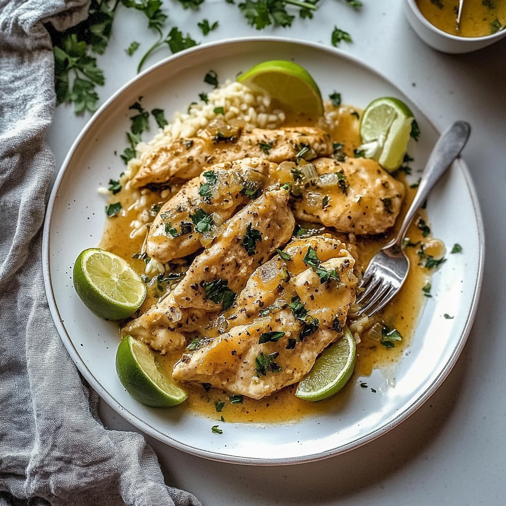 Recipe preparation for Cozy Crockpot Chicken Piccata