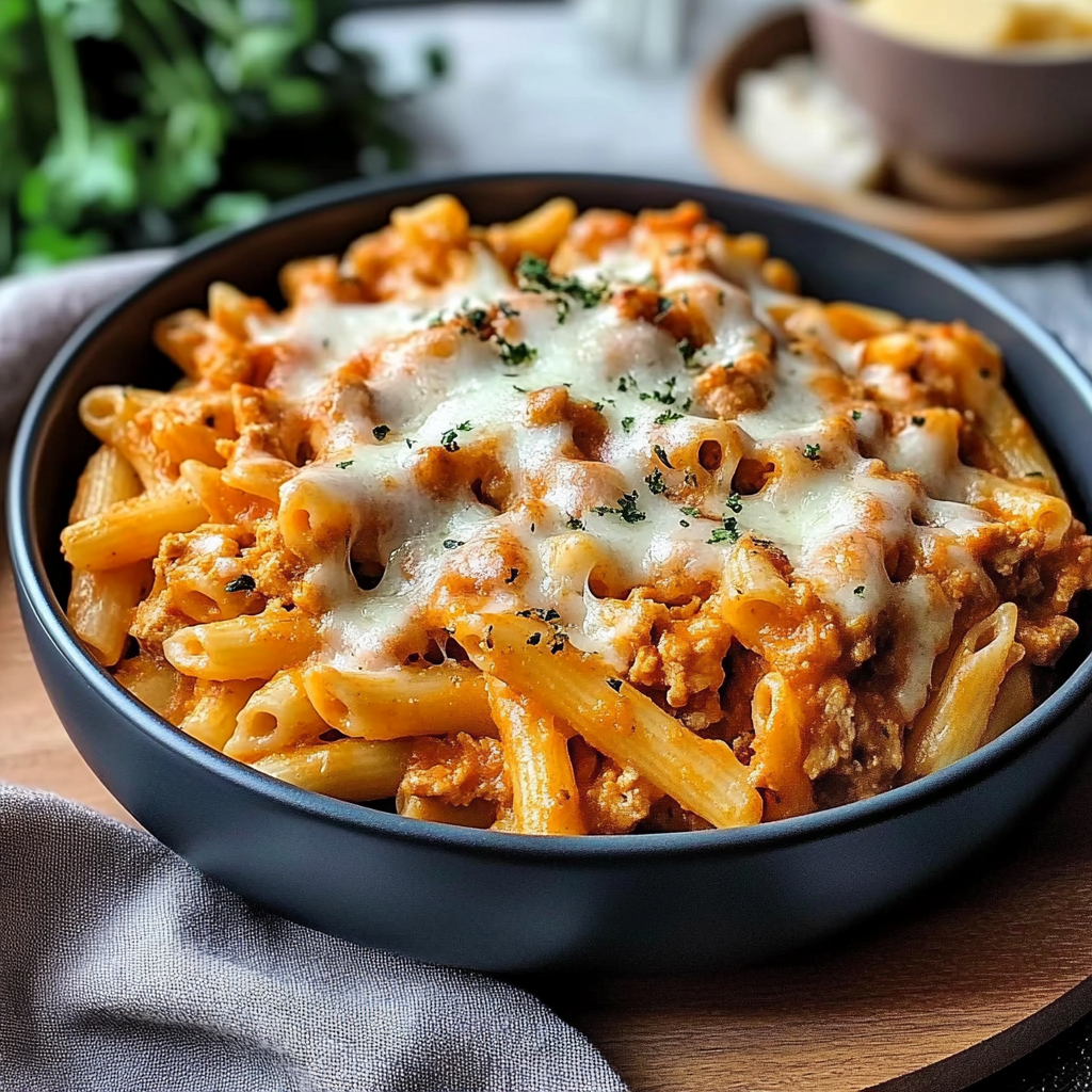 Recipe preparation for One-Pot Chicken Parmesan Pasta