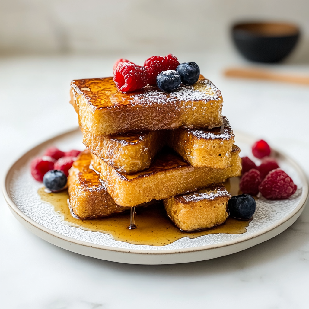 Recipe preparation for French Toast Sticks