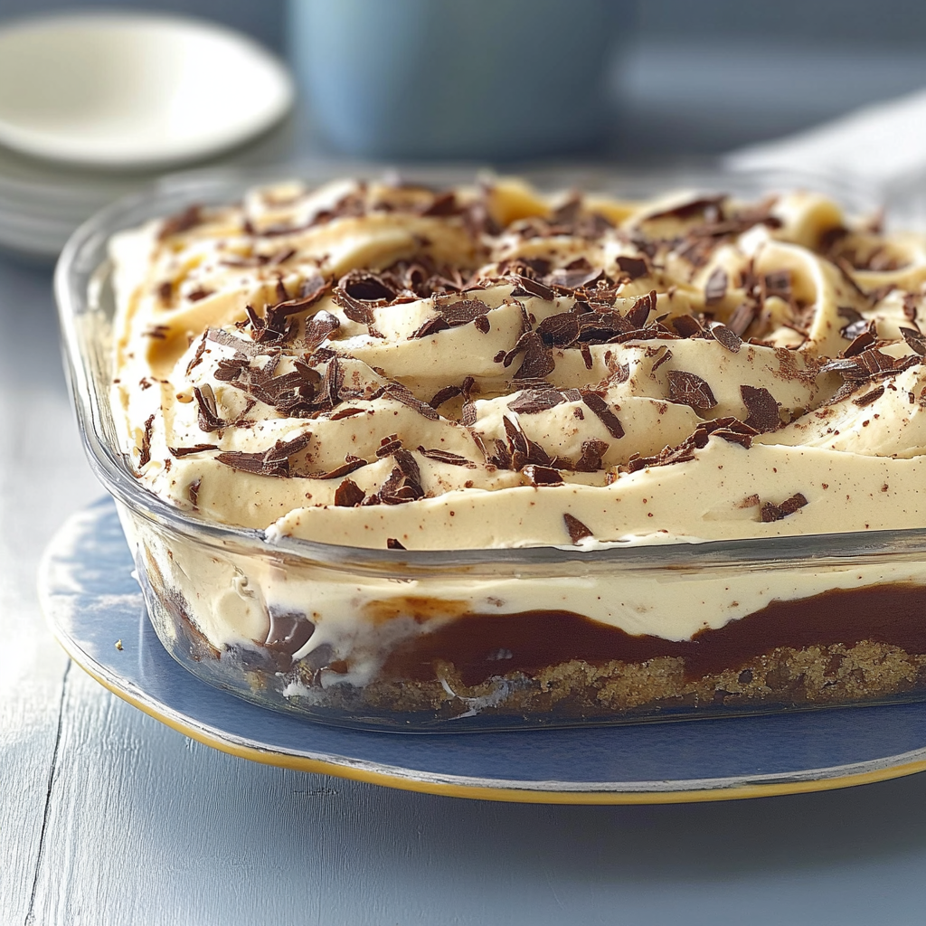 Recipe preparation for Chocolate Hazelnut Pudding Torte