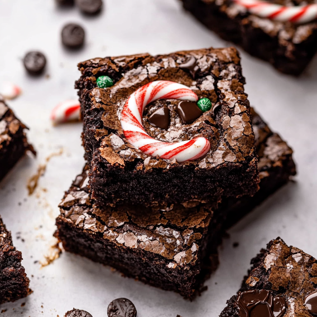 Recipe preparation for Peppermint Mocha Brownies