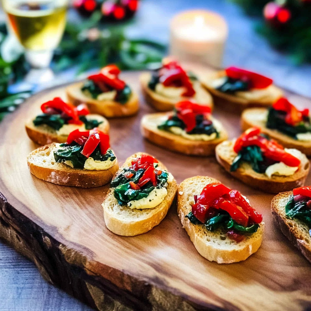 Recipe preparation for Holiday Crostini