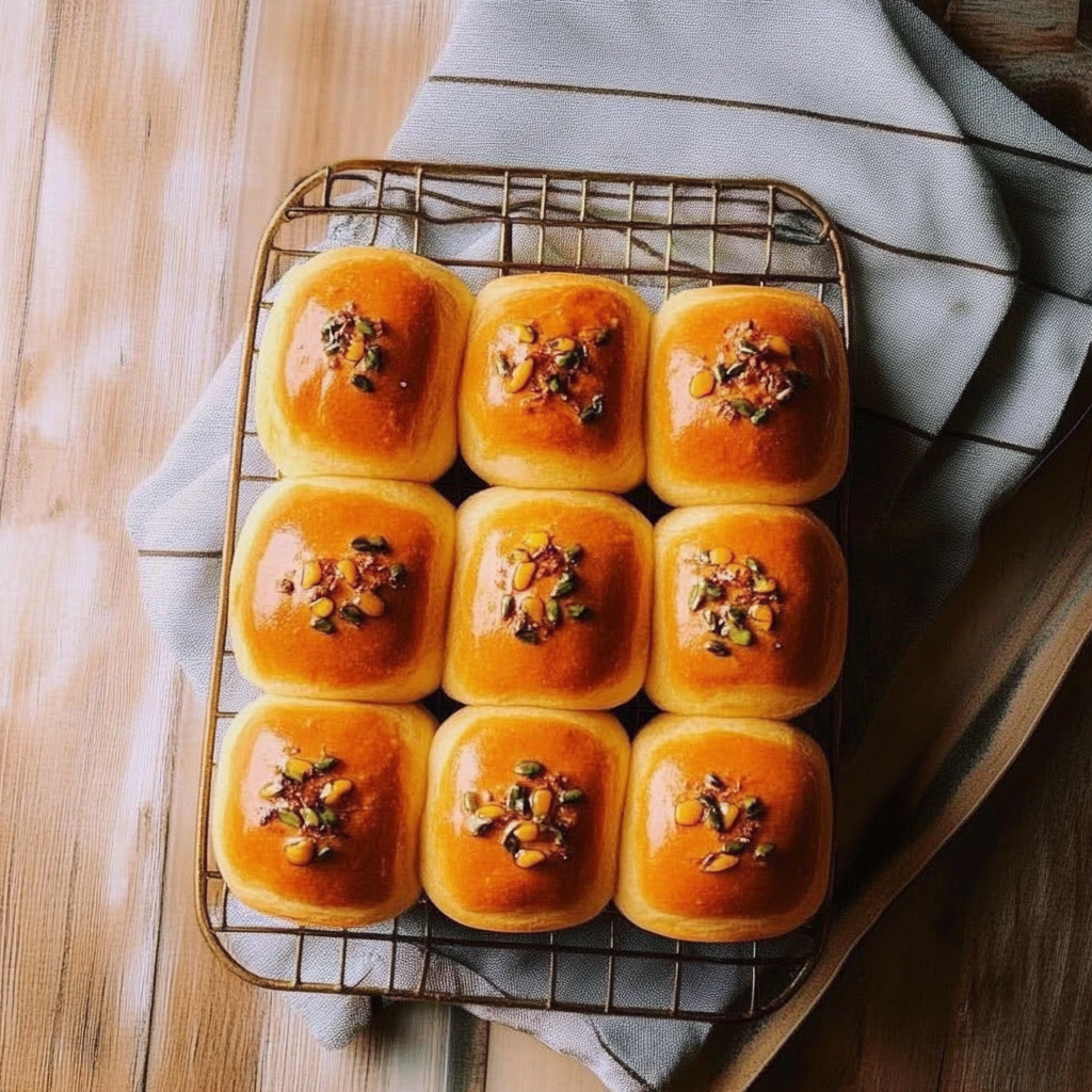 Recipe preparation for Pumpkin Spice Dinner Rolls
