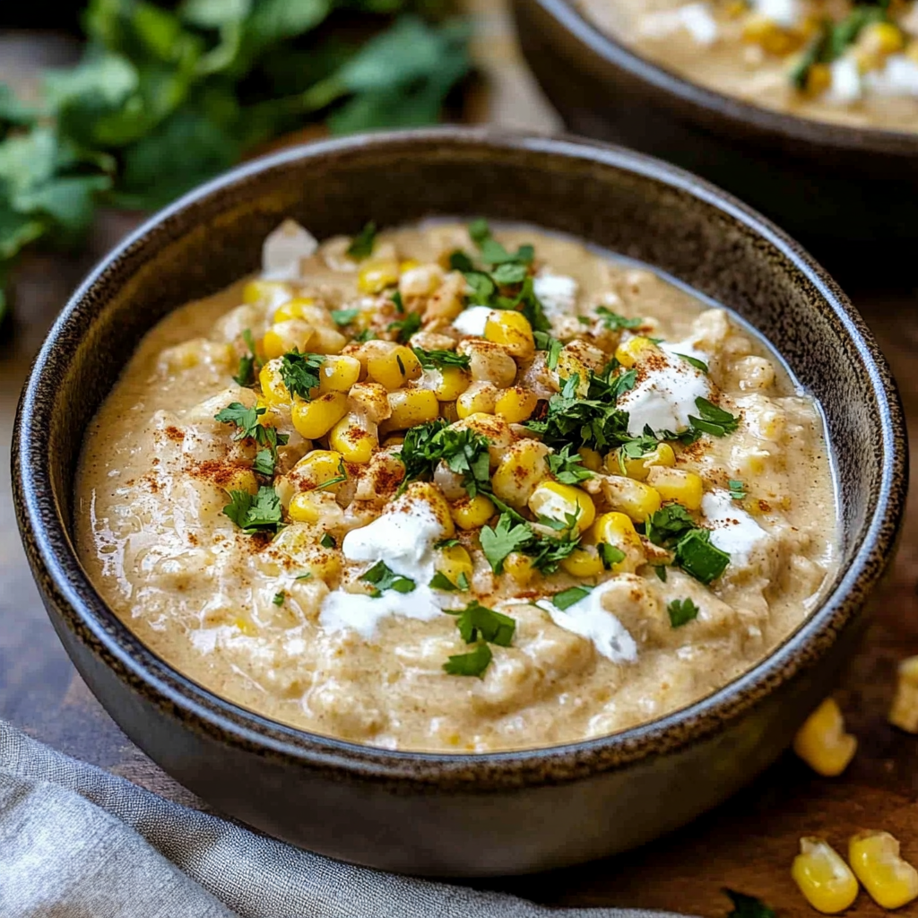 Recipe preparation for Street Corn Chicken Chili