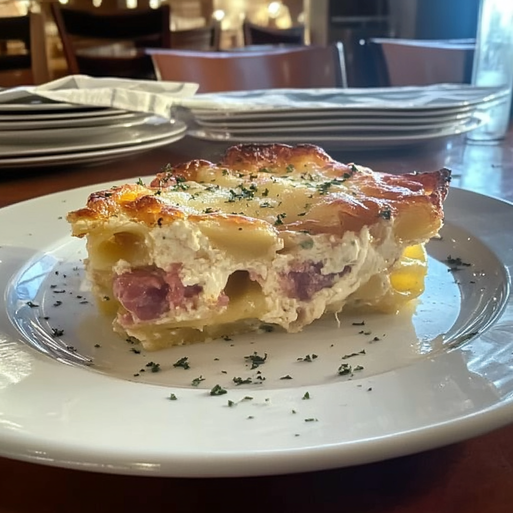 Recipe preparation for Baked Rosé Pasta with Mozzarella