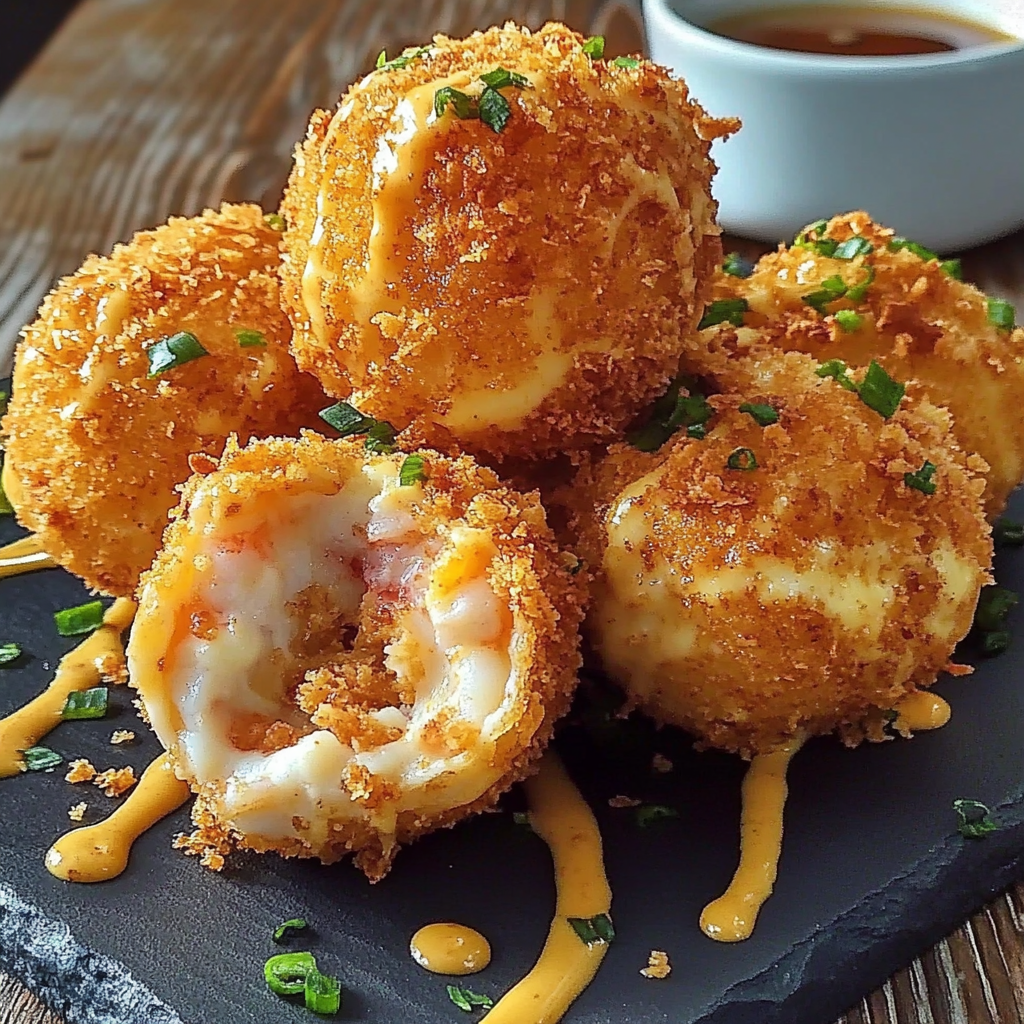 Recipe preparation for Cheesy Crab Shrimp Bombs