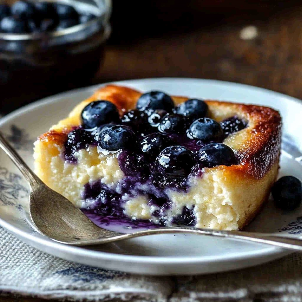 Recipe preparation for Blueberry Cottage Cheese Breakfast Bake