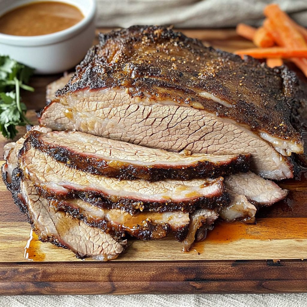 Recipe preparation for Holiday Brisket with Maple Mustard Glaze