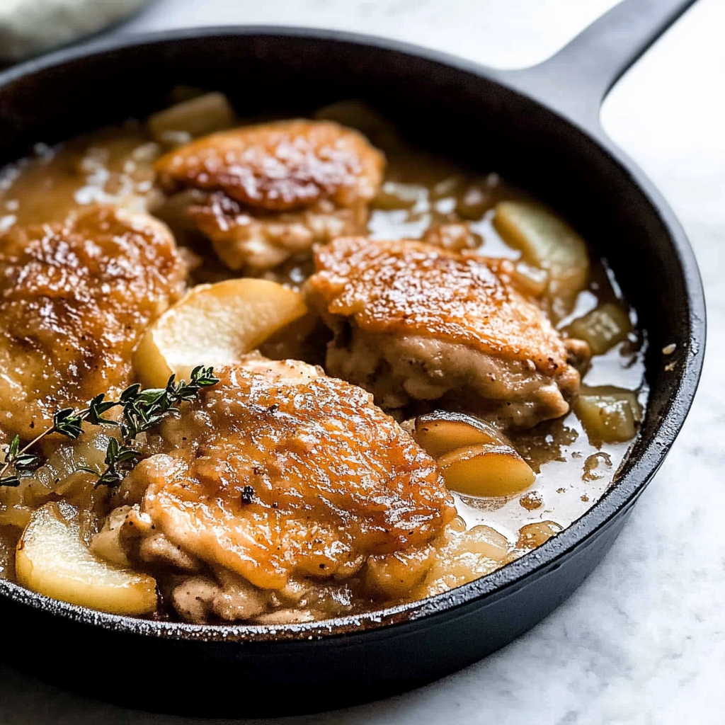 Recipe preparation for Cinnamon Apple Chicken Bake