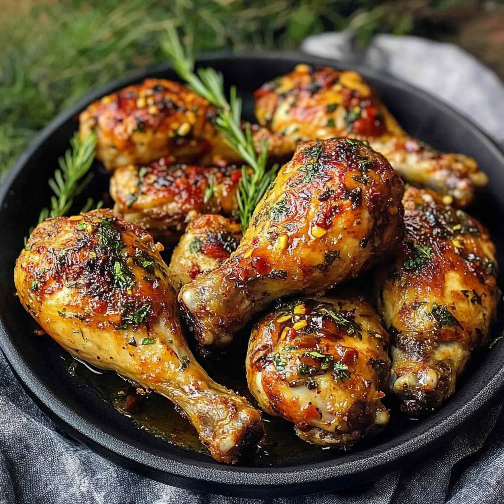 Recipe preparation for Spiced Cranberry Turkey Drumsticks