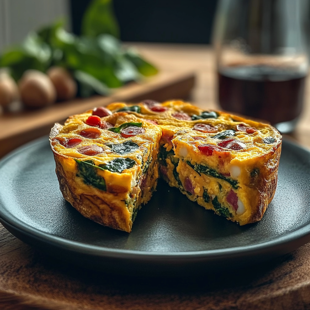 Recipe preparation for Chickpea, Spinach & Chorizo Frittata