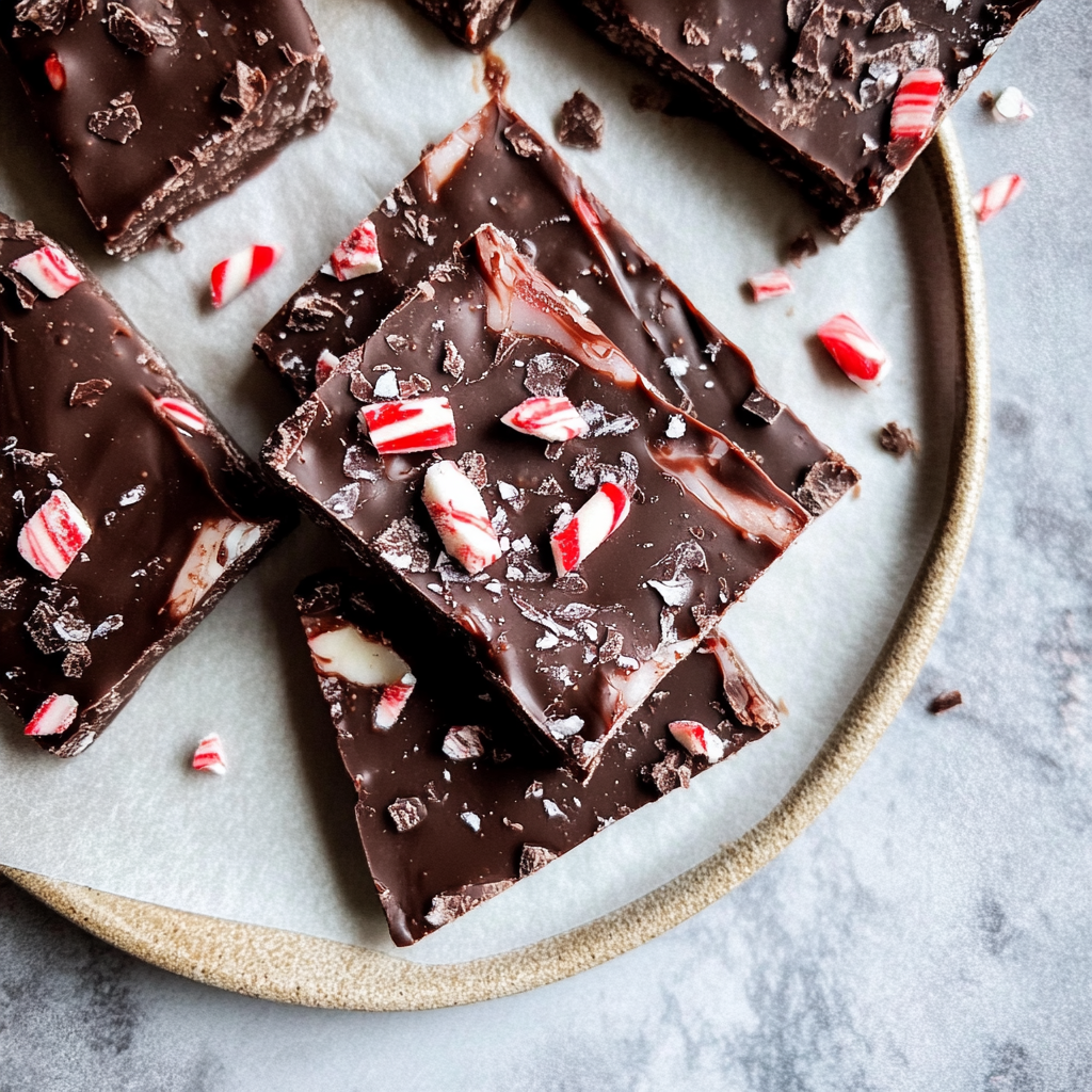 Recipe preparation for Chocolate Peppermint Bark