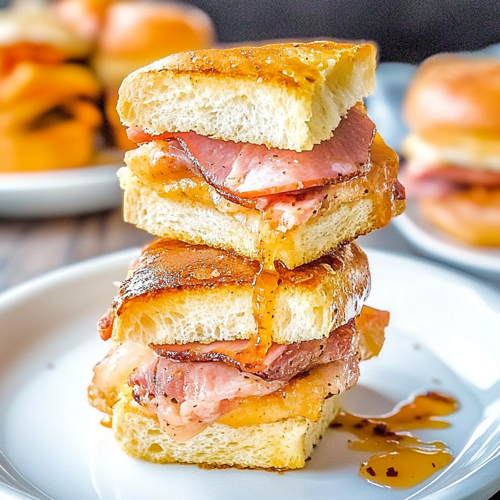 Recipe preparation for Cranberry-Pineapple Ham Sliders