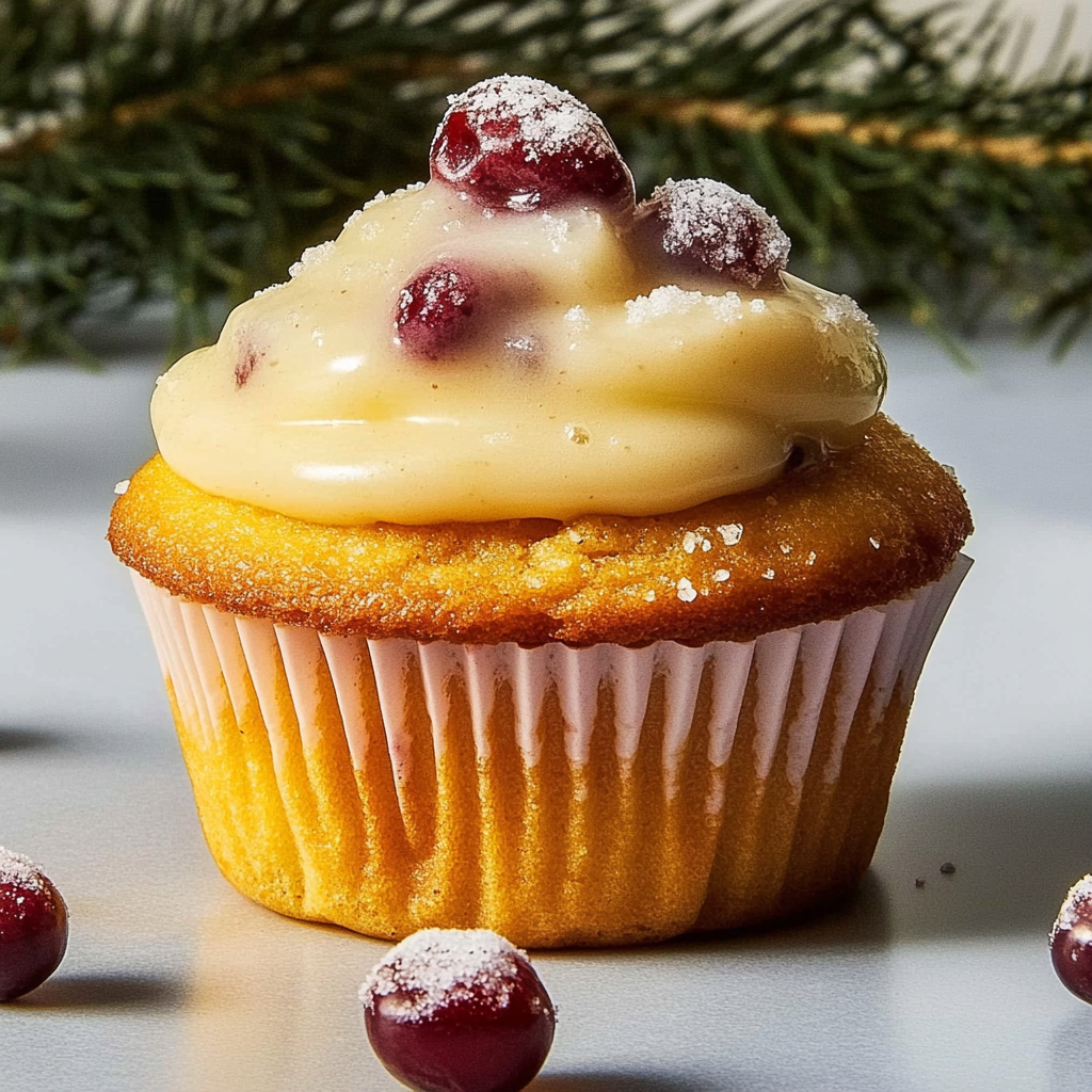 Recipe preparation for Cranberry-Orange Cupcakes with Almond Snow Icing
