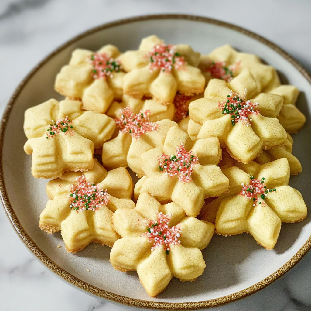 Recipe preparation for Easy Christmas Butter Cookies with Lemon Zest