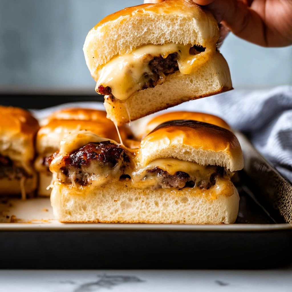 Recipe preparation for Breakfast Sausage Slider Casserole