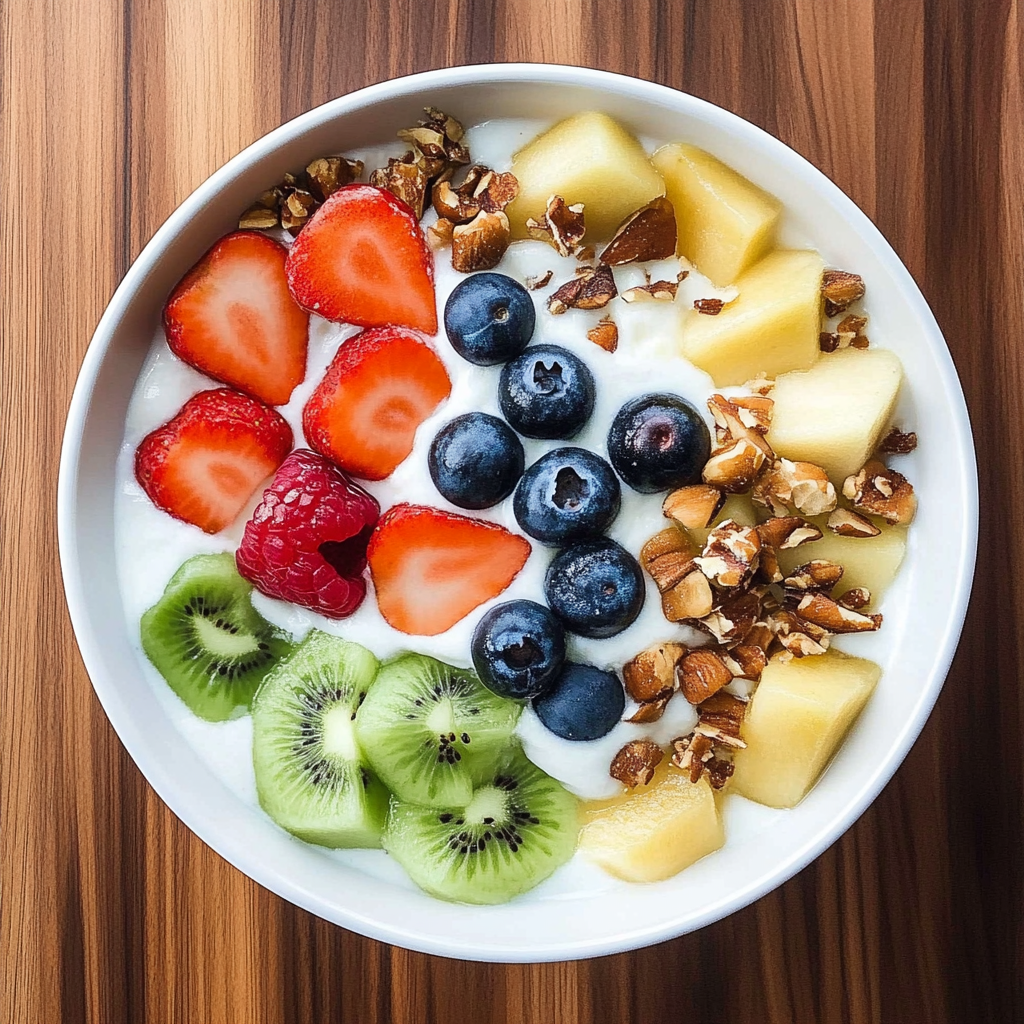 Recipe preparation for Honey Yogurt Fruit Bowls