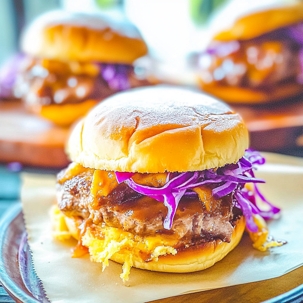 Recipe preparation for Pineapple BBQ Pork Sliders