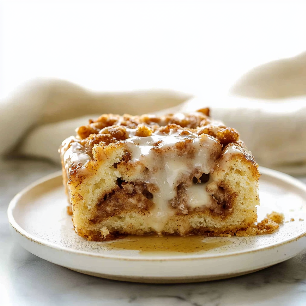 Recipe preparation for Challah Cinnamon Roll Breakfast Casserole