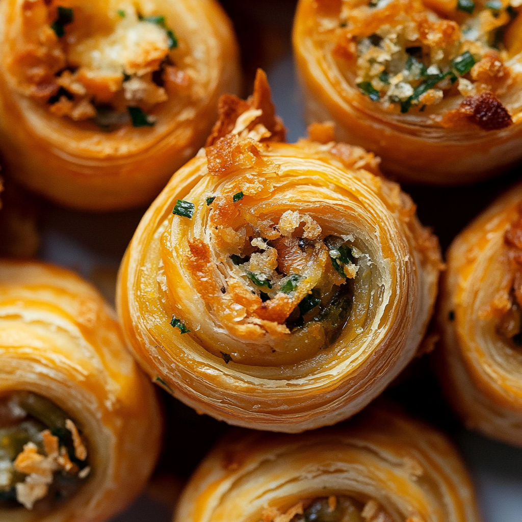 Recipe preparation for Cheesy Jalapeño Holiday Pinwheels